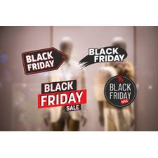 Aufkleber „Black Friday“