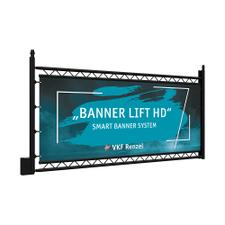 Banner Display Easy, Aluminum Banner Hanger, Holds Banners Up to 31.5 Inches Wide, Reusable, 78.75 Inches High VKF Renzel USA Corp.