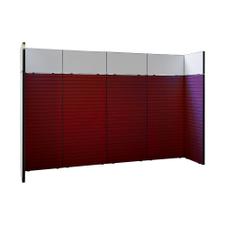 FlexiSlot-® Slatwall Exhibition Stand "Style Black" - 3900 x 800 mm Headstand