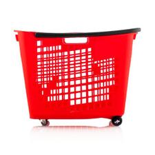 Shopping Basket with Wheels - 55 Litres