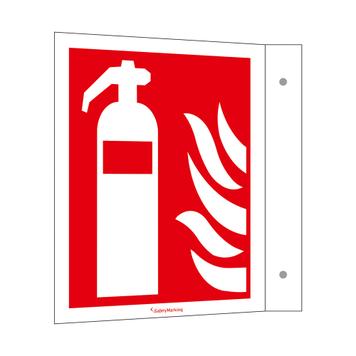 Brandschutz-Schild: Feuerlöscher everglow!