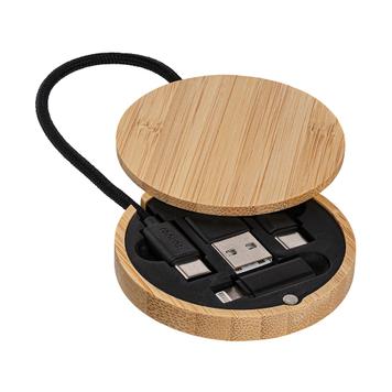 4-in-1 Ladekabel „Reeves Convertics Bamboo Evo“