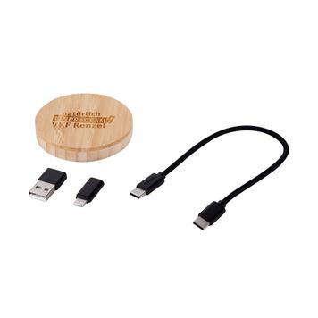 4-in-1 Ladekabel „Reeves Convertics Bamboo Evo“