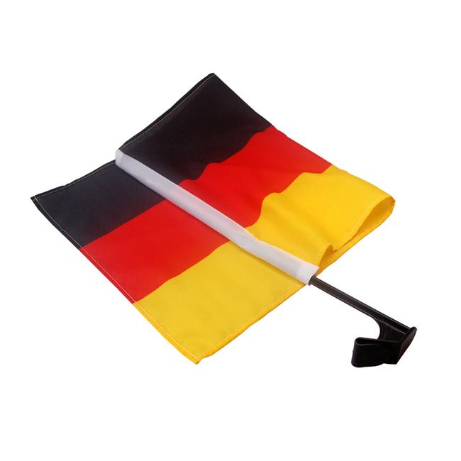 Alsino Länder Auto Fahne Deutschland Autoflagge Autofahne Fahne Auto  Länderflagge Auto Fenster Flagge (AFL-15 Deutschland) : : Auto &  Motorrad