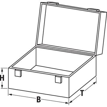 Aluminiumkoffer „Topstar” mit Rasterschaum