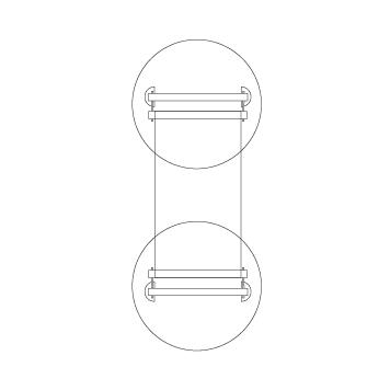 Edelstahl Bannerhalter INOX „Wall”