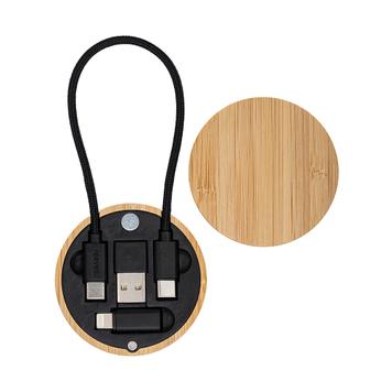 4-in-1 Ladekabel „Reeves Convertics Bamboo Evo“