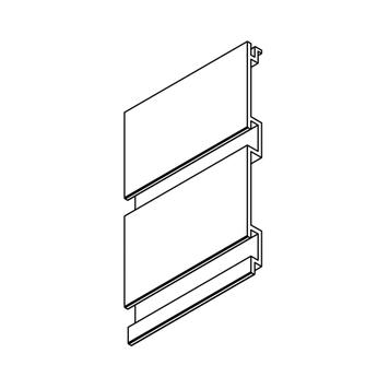 FlexiSlot® Lamellenwand Profil, 3 m Länge