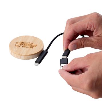 4-in-1 Ladekabel „Reeves Convertics Bamboo Evo“